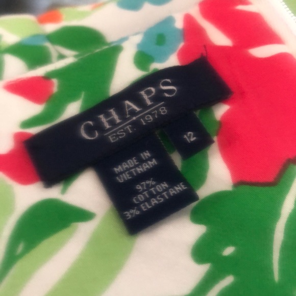 Chaps Summery Floral Halter Dress Size 12 Vintage Marilyn Monroe Halter Style - Picture 6 of 15